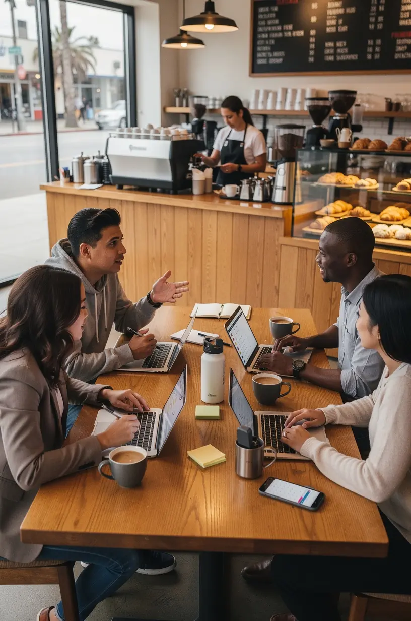 Professional team collaboration